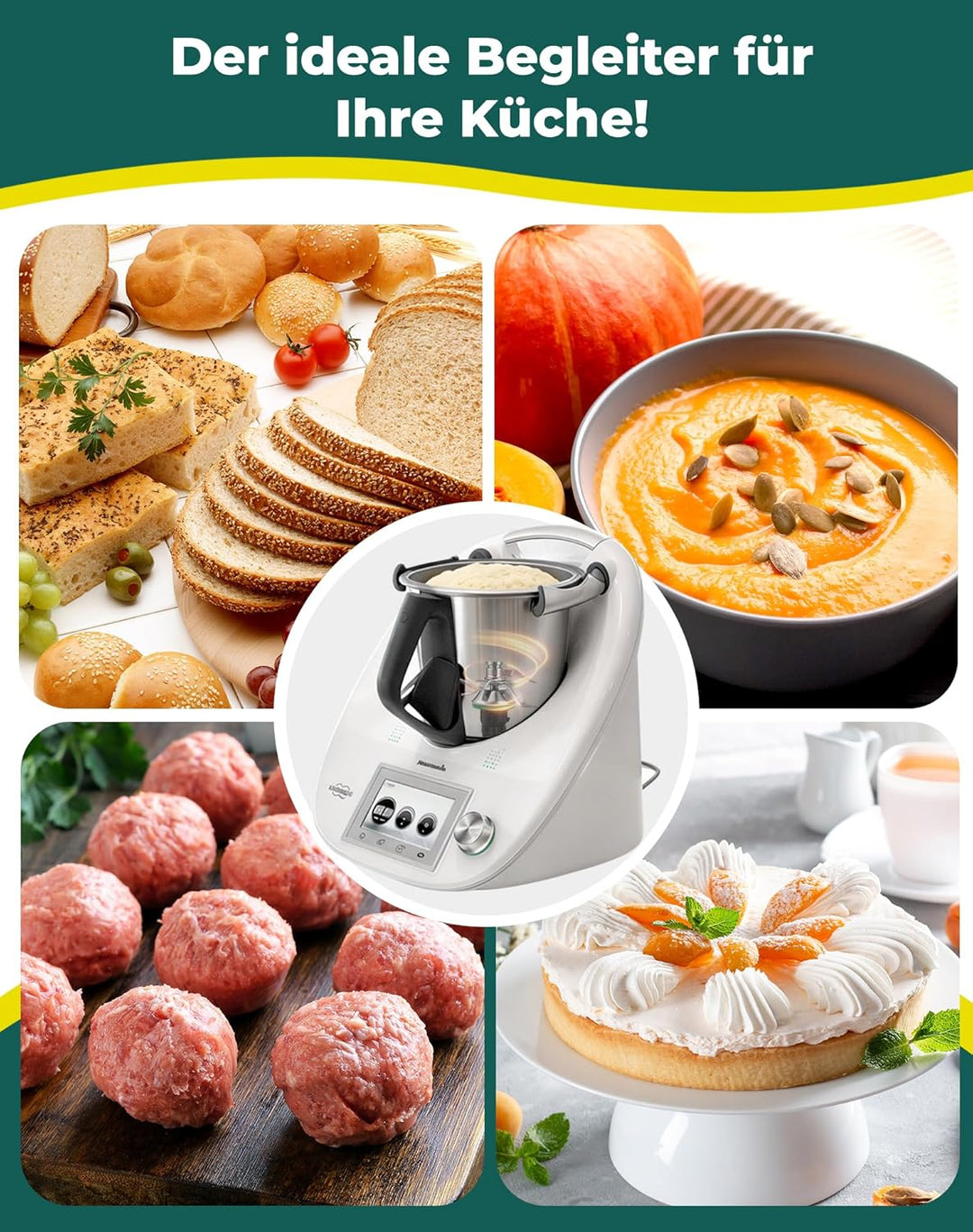 Ersatz-Mixmesser für Vorwerk Thermomix TM5 TM6 - Edelstahl Messer inkl. Dichtring, Kompatibel mit Th