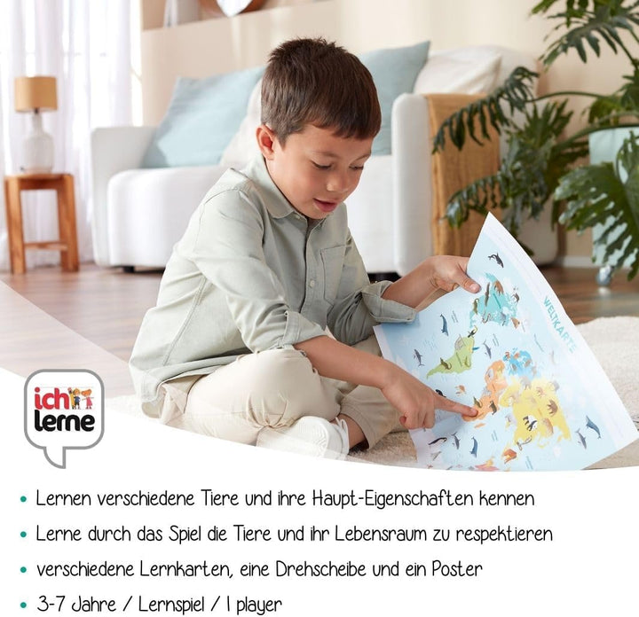 Jumbo - ich lerne Entdecken – Tiere – Lerne die Tierwelt kennen - Lernspiel für Kinder von 3 – 7 Jah