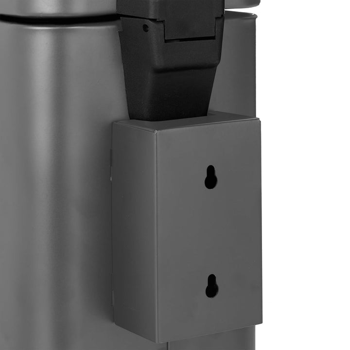 Relaxdays Kosmetikeimer Wandmontage, 3 l, Absenkautomatik, entnehmbarer Inneneimer, Bad Mülleimer, E