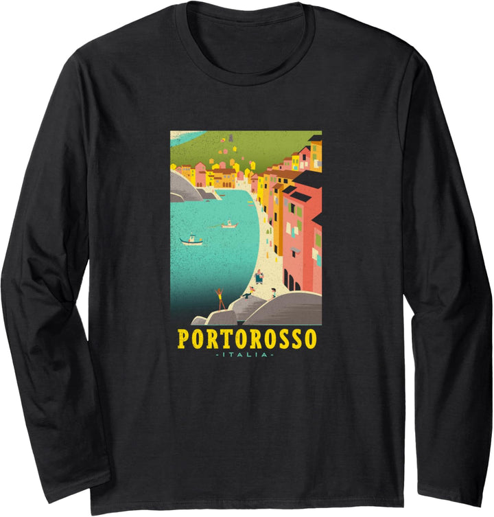 Disney Pixar Luca Portorosso Italia Poster Langarmshirt