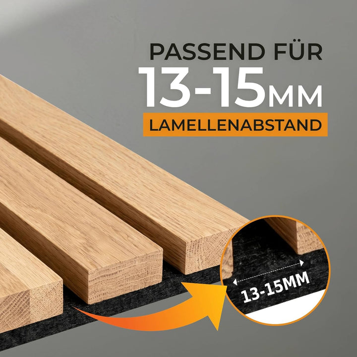 HOME LOVE Ablage für Akustikpaneele 52x9 cm – ohne Bohren | Regal für Paneele | Akustikpaneele Zubeh