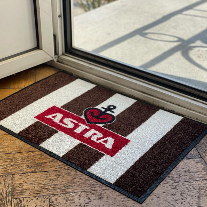 ASTRA Bier x FC St. Pauli Fussmatte aussen und innen, rutschfeste Schmutzfangmatte Türmatte, waschba