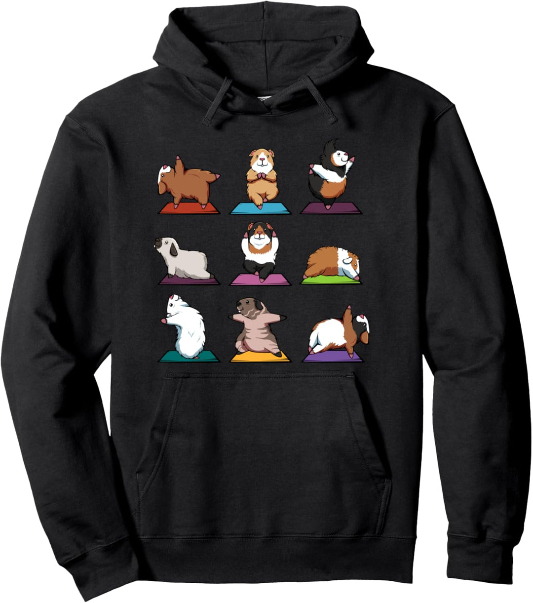 Meerschweinchen Yoga Position Meditation Pose Zen Geschenk Pullover Hoodie