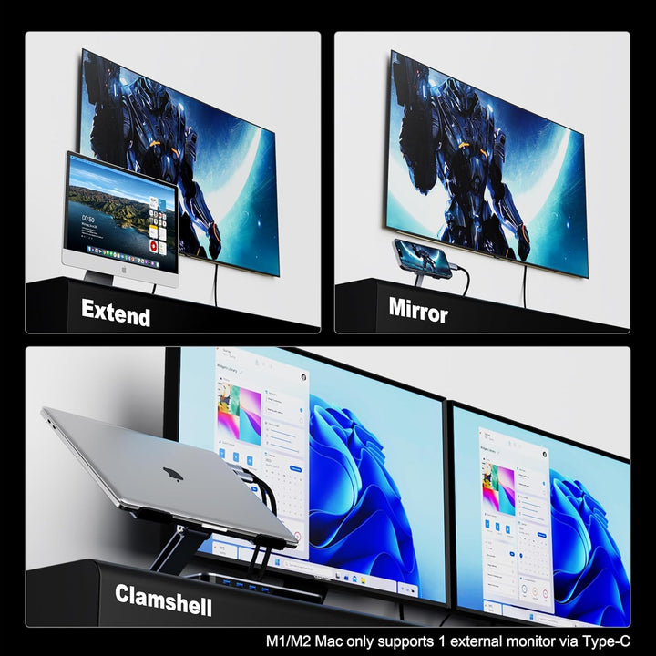 BENFEI USB C auf HDMI Kabel 1,8m(4K@60Hz, 2k@144Hz), 5 Stück USB Typ C auf HDMI [kompatibel Thunderb