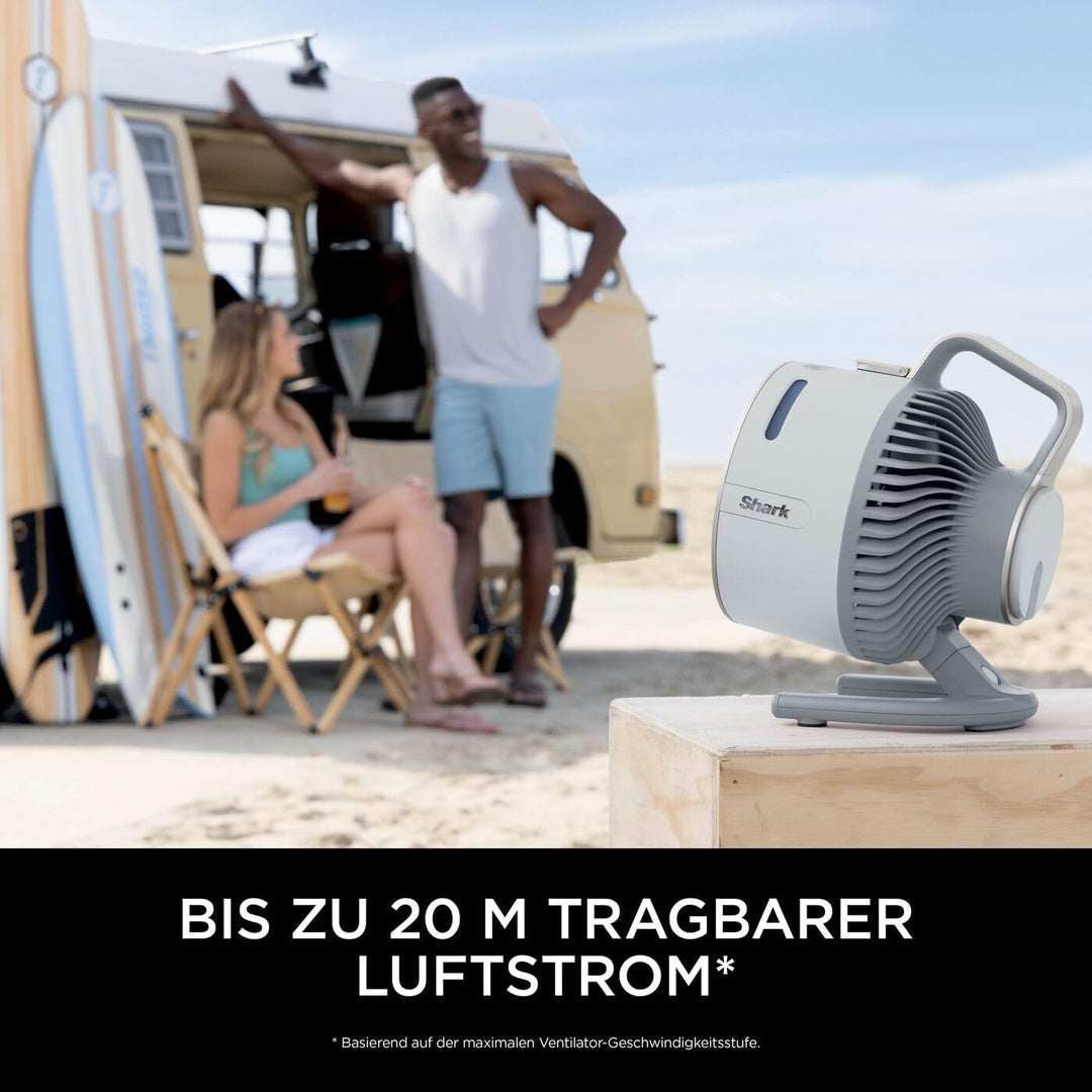 Shark FlexBreeze HydroGo Starker Ventilator mit Sprühnebel, Kühlung für drinnen & draussen, leise &