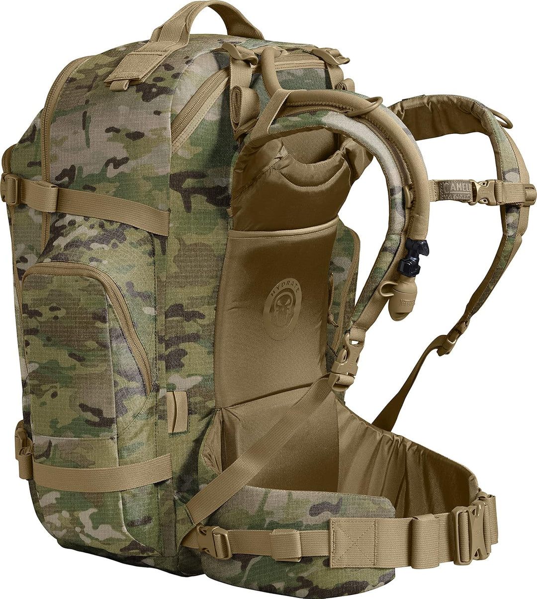 Camelbak BFM 50 Liter Trinkrucksack mit Crux 3 Liter Reservoir Multi-Kamera, Multi-Kamera