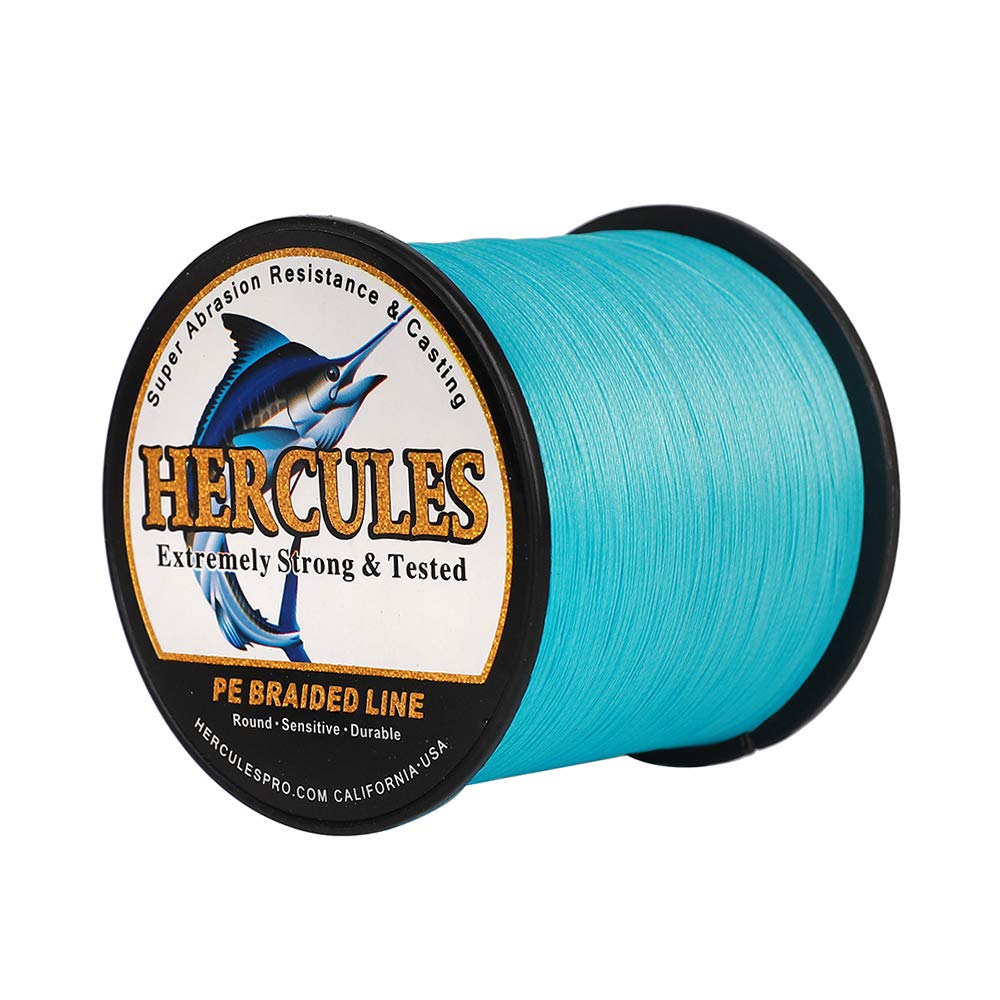 HERCULES Super Cast 100m - 2000m Yards Geflochtene Angelschnur 10lb - 300lb Test für Salzwasser Süss
