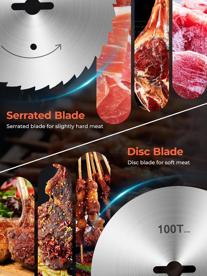 FOHERE Dönermesser Elektrisch Elektrisches Schawarma-Messer, 80W Türkisches Kebab-Messer, Kommerziel