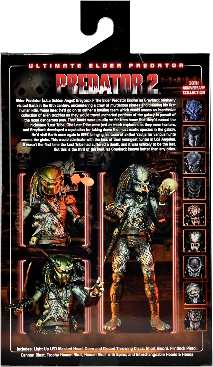 NECA Predator 2-7Ë Actionfigur Ultimate Elder Predator schwarz/blau/grün, 100% Kunststoff, in Gesche