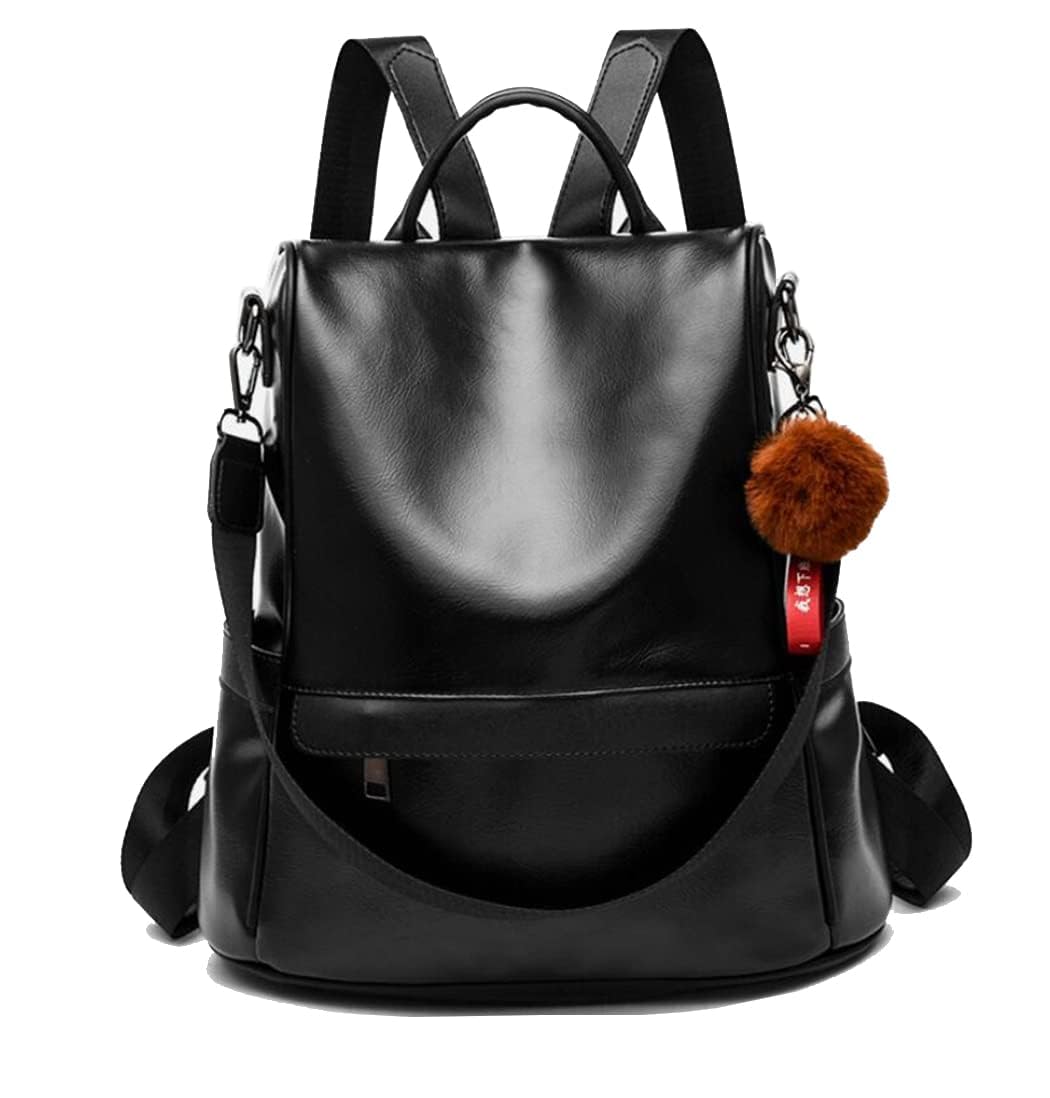 shepretty Damen Rucksack Anti Diebstahl Umhängetasche Multifunktions Schultaschen 099-6766schwarz M,