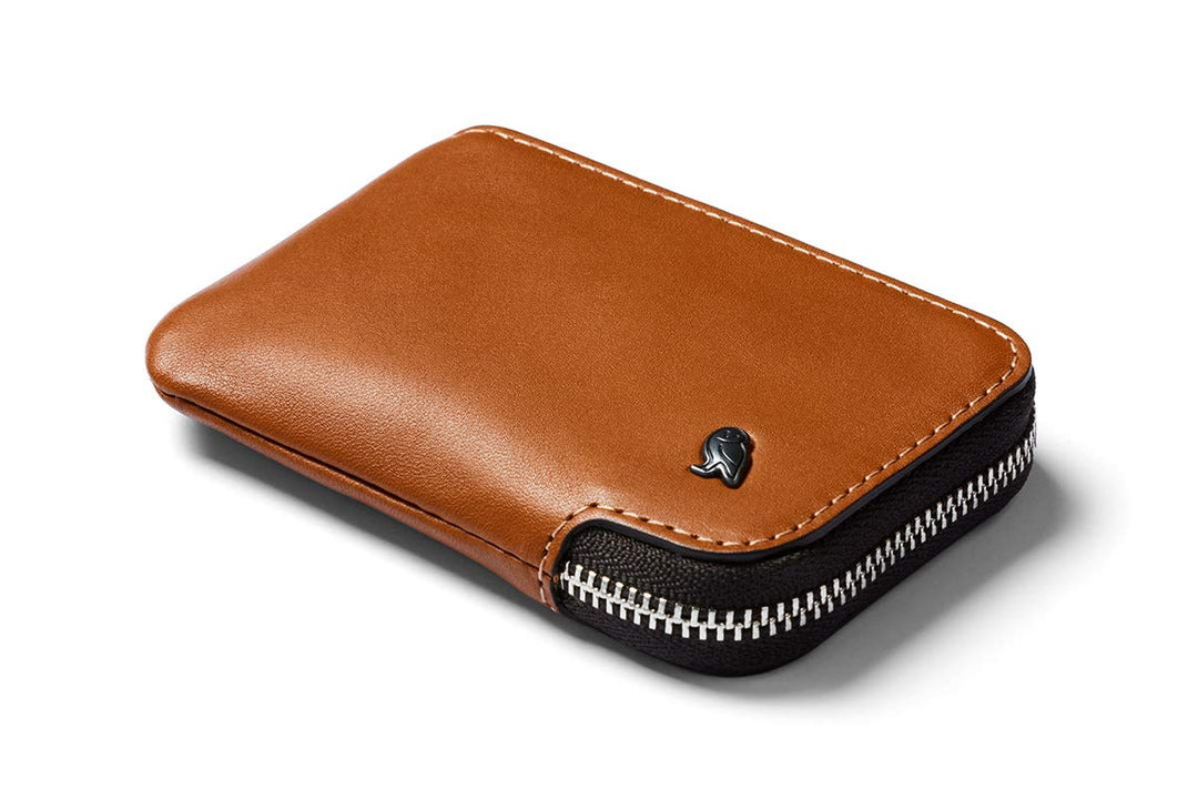 Bellroy Leather Card Pocket Wallet, schlanke Geldbörse mit Reissverschluss (Max. 15 Karten, Fach für