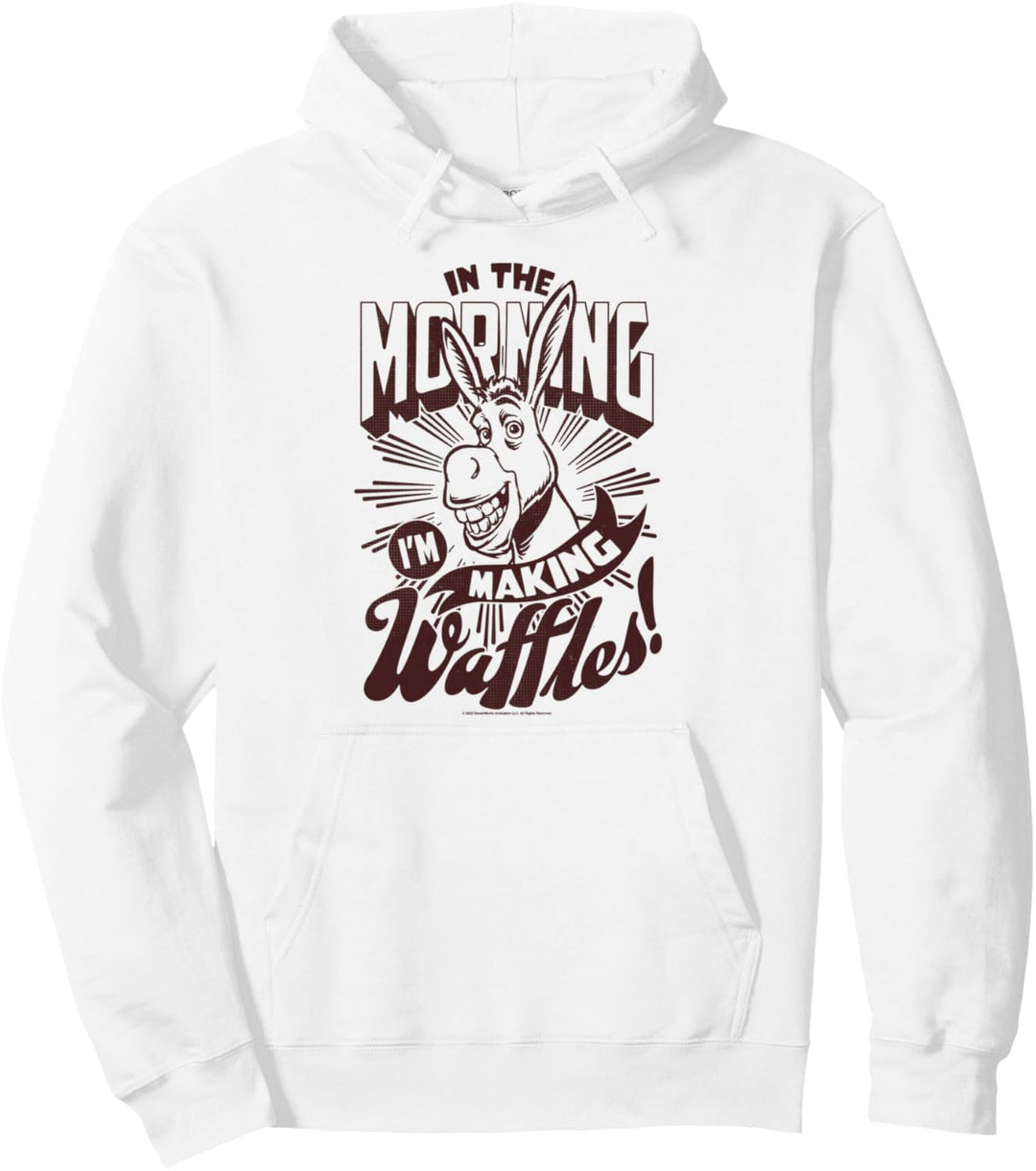 Shrek Donkey In The Morning I'm Making Waffles! Pullover Hoodie