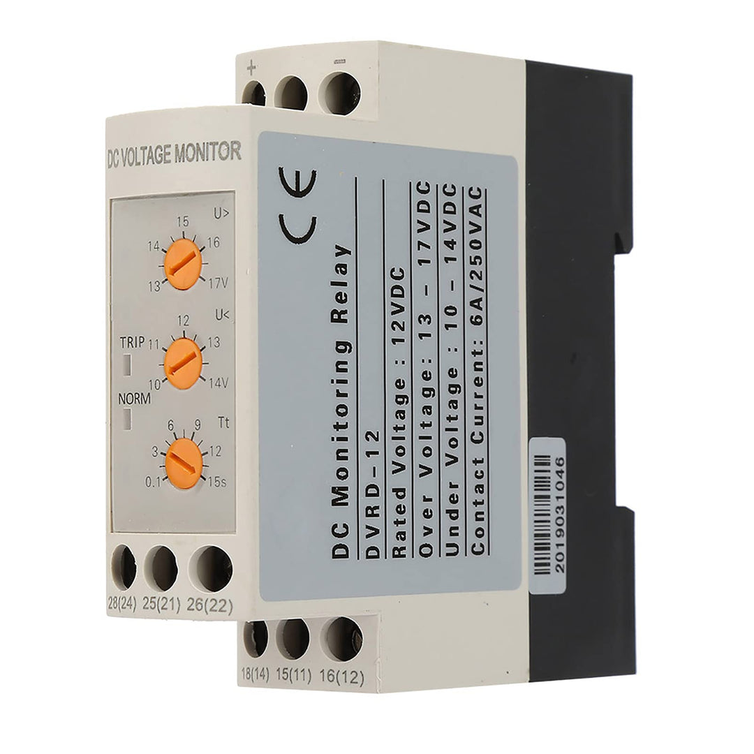 13V-17V 10V-14V Spannungsüberwachungsrelais DC 12V Überspannungs- und Unterspannungsschutzrelais 35m