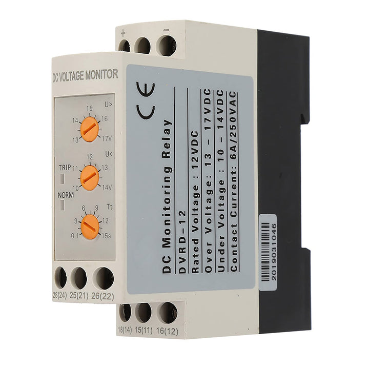 13V-17V 10V-14V Spannungsüberwachungsrelais DC 12V Überspannungs- und Unterspannungsschutzrelais 35m