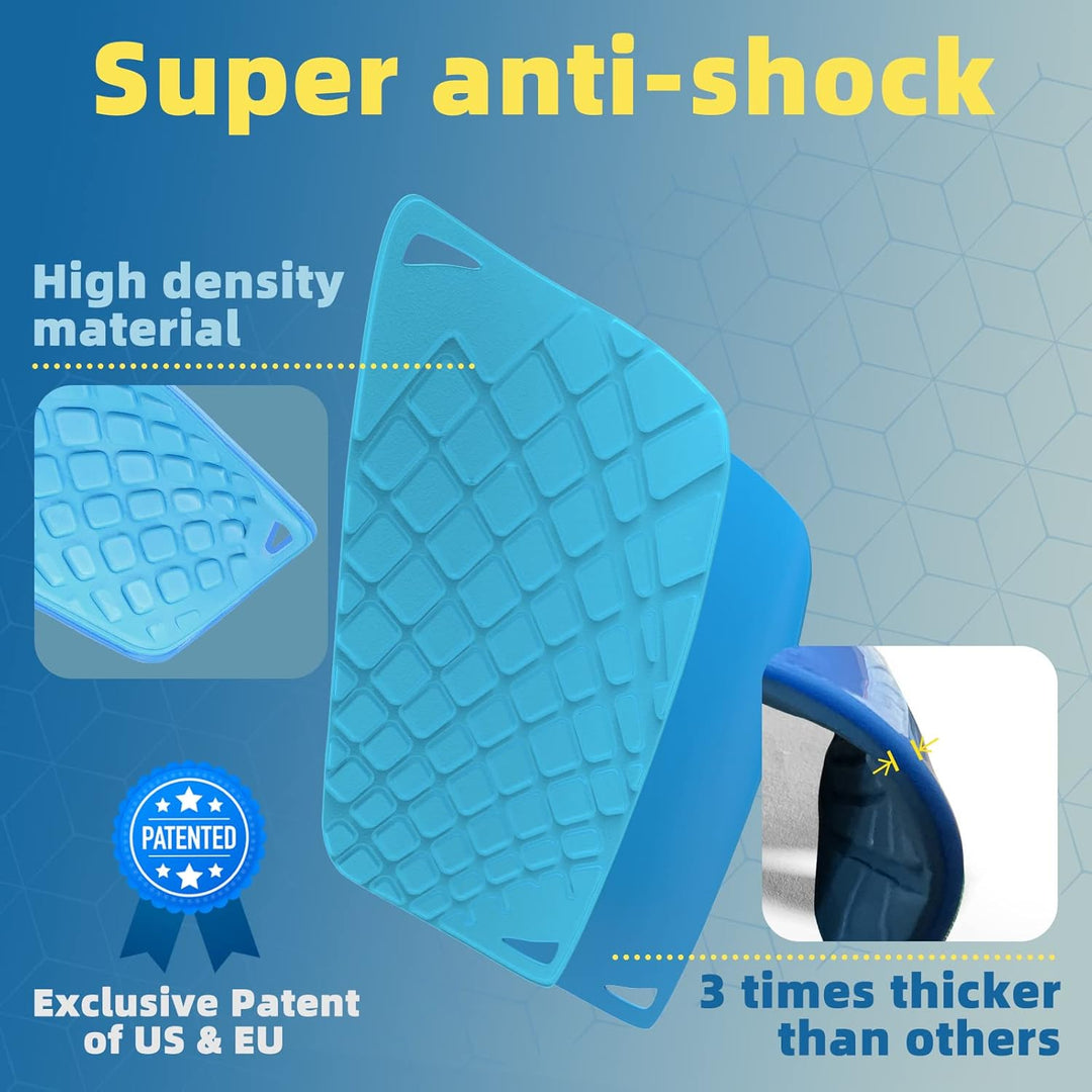 Sportout Schienbeinschoner Kinder Fussball, Schienbeinschoner Fussball Herren mit Anti-Rutsch Ärmel,