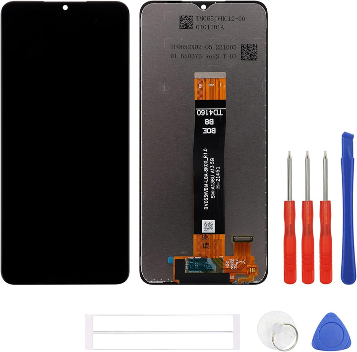 swark LCD Display Kompatibel mit Samsung Galaxy A13 5G SM-A136 (Schwarz Ohne Rahmen) Touchscreen Dig