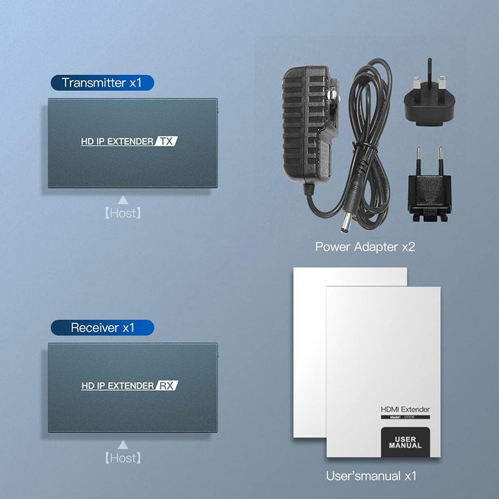 PWAYTEK HDMI Extender 500ft über Single Cat5e/6, über IP/TCP EIN bis mehrere Monitore per Ethernet-S