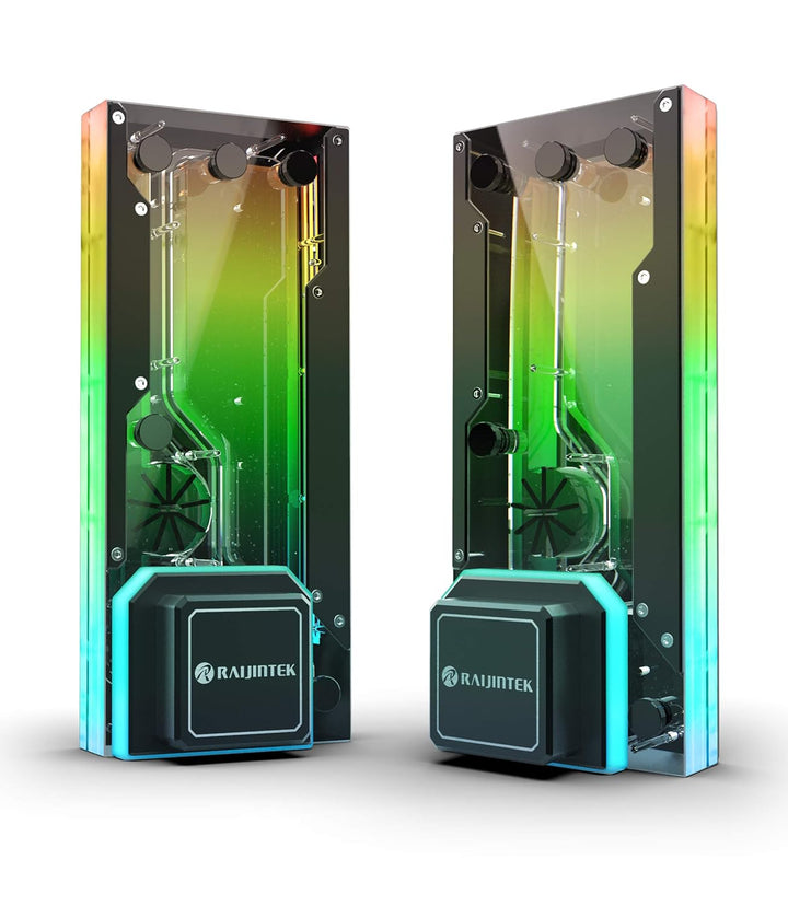 Raijintek Acheron 240 EVO DDC RBW Distro Plate mit RGB Beleuchtung, Wasserkühlung Pumpe DDC, Fassung