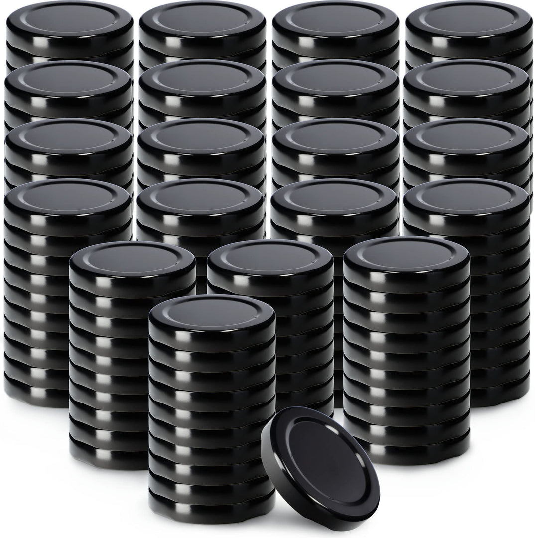 KADAX Schraubdeckel fi53 mm, Twist-Off-Deckel Set aus Metall, passend für 115ml Gläser, Ersatzdeckel