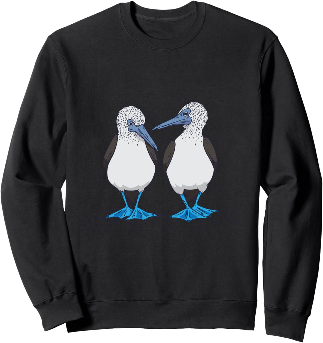 Lustiger Blaufusstölpel Tanzender Meeres-Vogel Trendy Sweatshirt