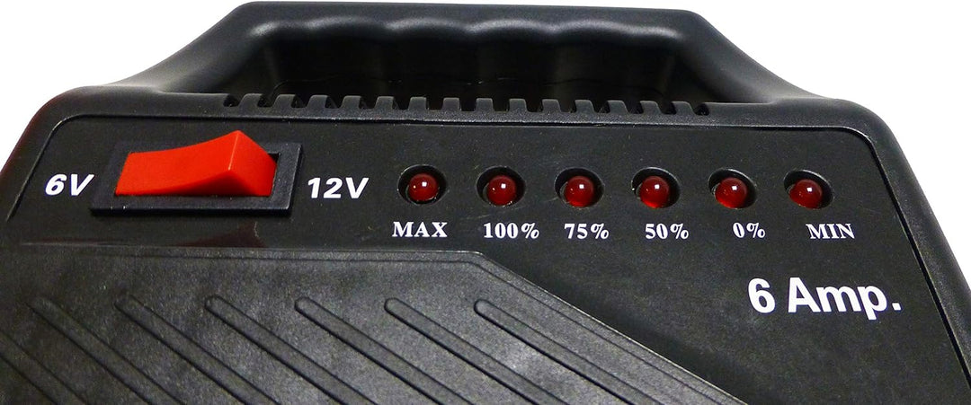 HP-Autozubehör 20502 6 AMP Batterieladegerät, Schwarz