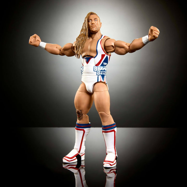 Mattel WWE Elite Actionfigur & Zubehör, Serie #110 Butch, 15,2 cm, Sammlerstück mit 25 Gelenkpunkten