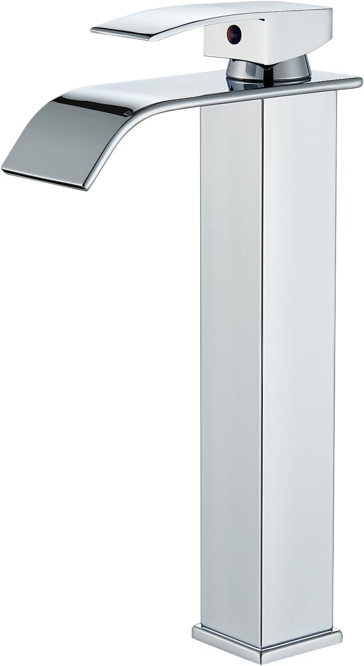 JUNSHENG Badezimmer-Wasserhahn, Moderner Einhebel-Badezimmerwaschbeckenarmatur, elektrolytische Besc