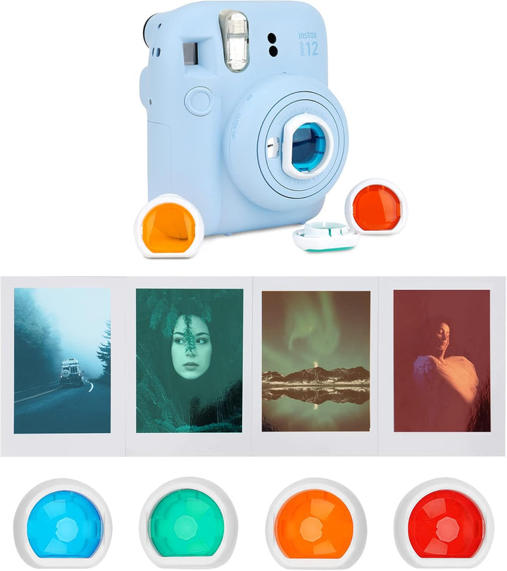 15 in 1 Mini 12 Zubehör Kompatibel mit Fujifilm Instax Mini 12 Sofortbildkamera. (Blau), Blau