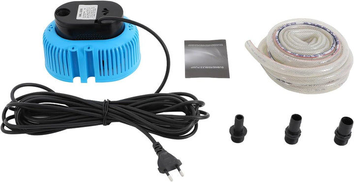 75W Mini Schmutzwasser Tauchpumpe Poolabdeckpumpen max. Fördermenge 3000 l/h mit 3 Düse, 5m Schlauch