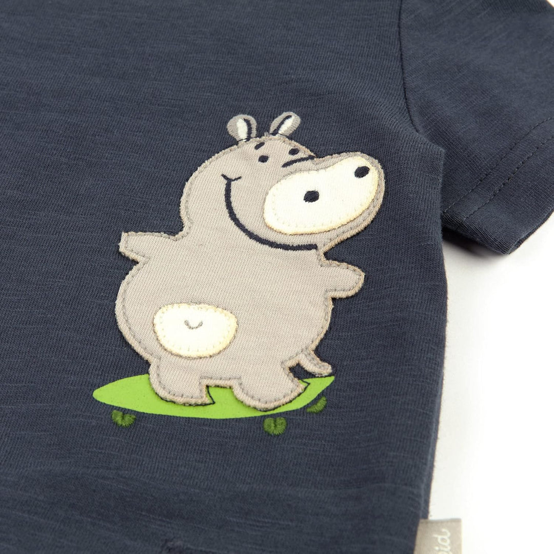 Sigikid Jungen T-Shirt 68 Blau/Safari, 68 Blau/Safari