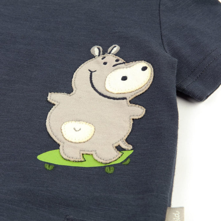 Sigikid Jungen T-Shirt 68 Blau/Safari, 68 Blau/Safari