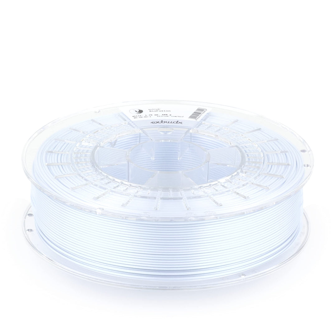 extrudr® BioFusion ø1.75mm (800gr) 'ARCTIC WHITE/WEISS' - 3D Drucker Filament - Made in Austria BioF