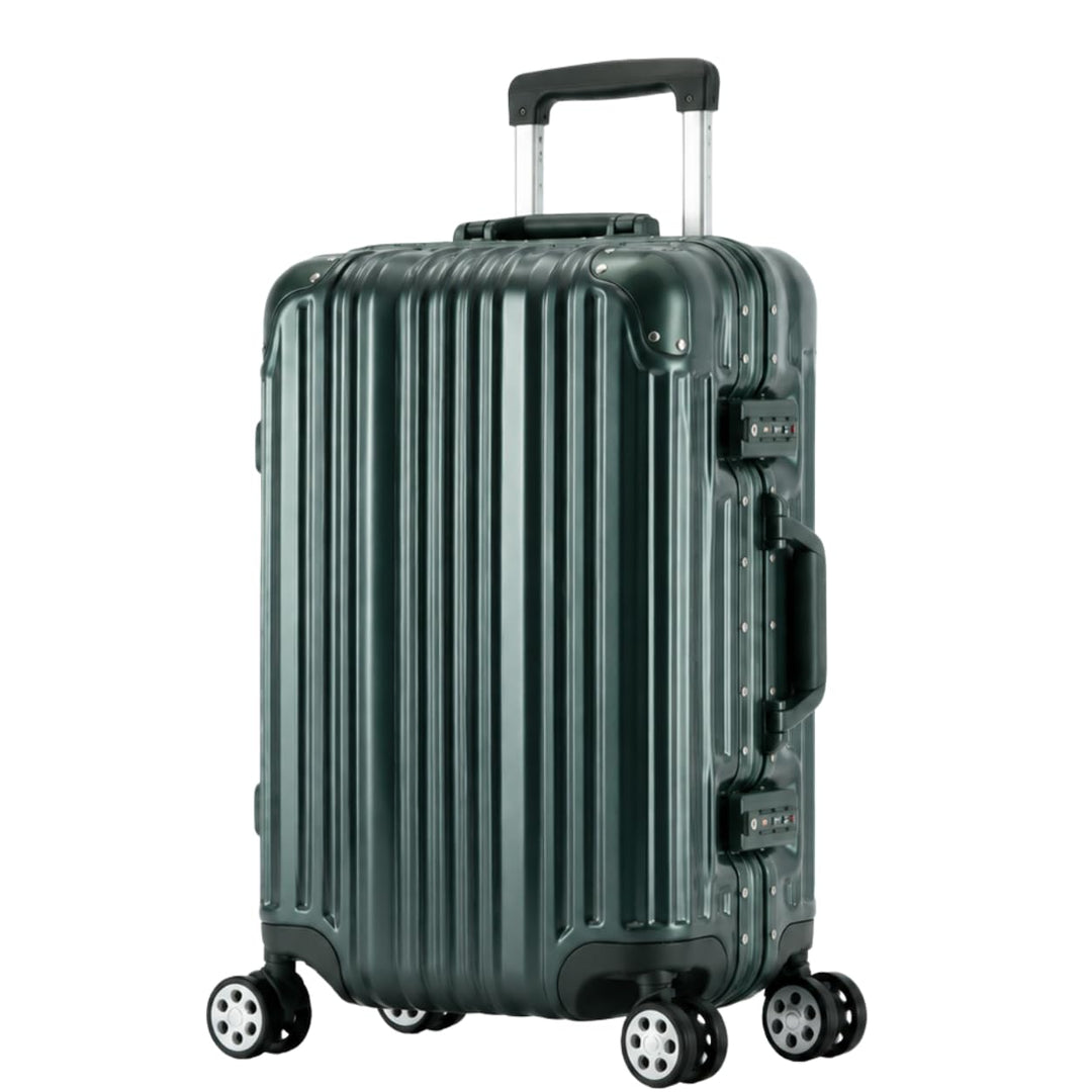Travelhouse London Koffer Grün S-55cm Bordkoffer · Alu-Rahmen · Polykarbonat Hartschale · Reisegepäc