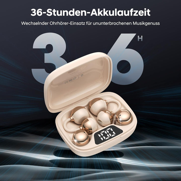 LESUN Open Ear Kopfhörer 6.0 (Champagner-Gold) Das Gold, Das Gold