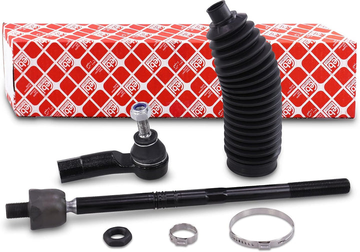 febi bilstein 45761 Spurstange mit Lenkmanschettensatz , 1 Stück Vorderachse links, Vorderachse link