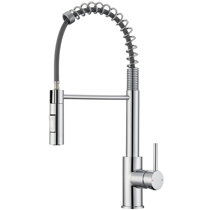 CECIPA Wasserhahn Küche Ausziehbar, Hochdruck Küchenarmatur Mit Herunterziehbare Brause, Mischbatter