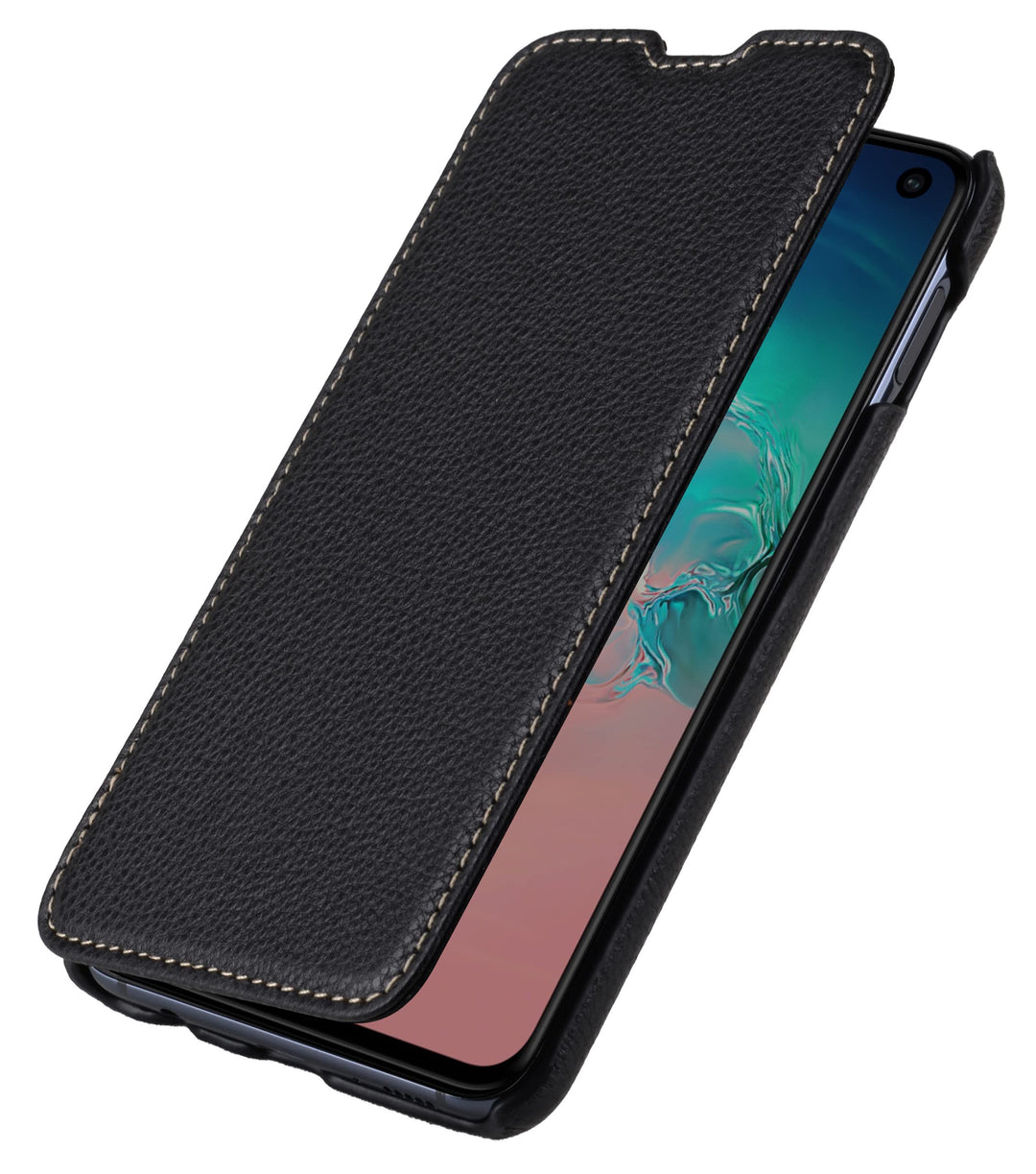STILGUT Book Case kompatibel mit Samsung Galaxy S10 Lite Hülle aus Leder zum Klappen, Klapphülle, Ha