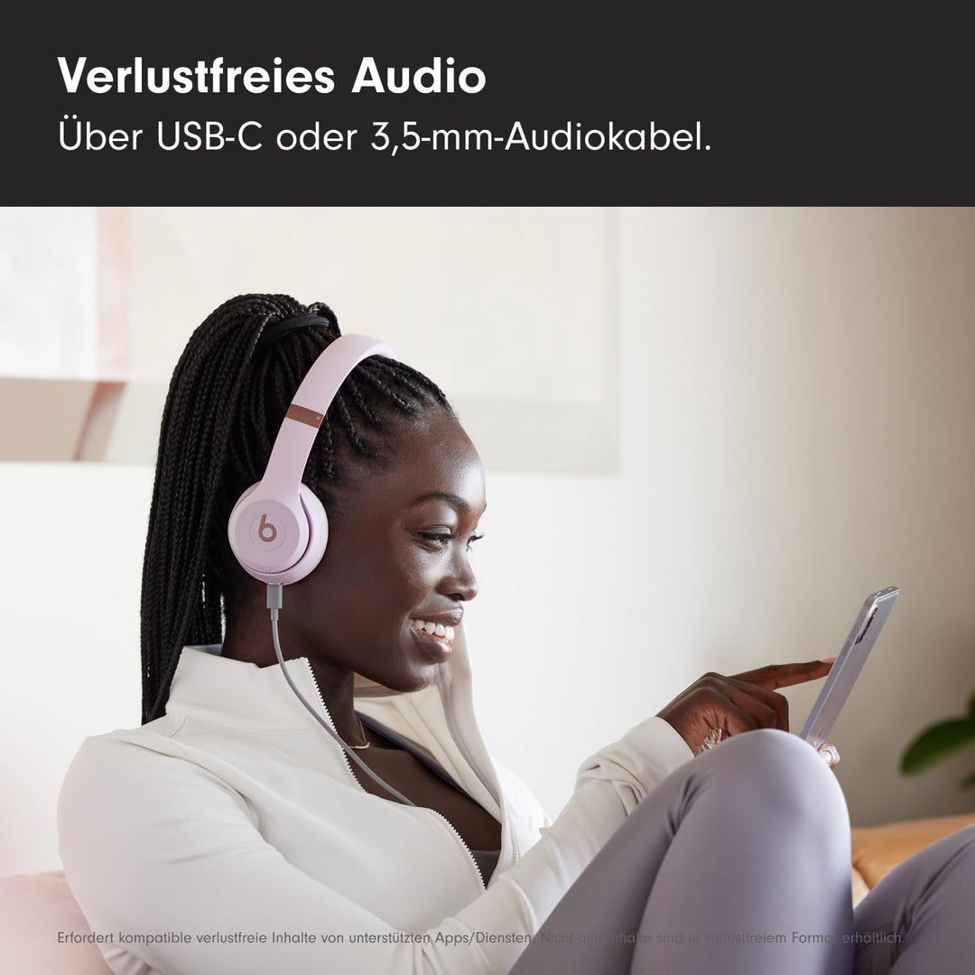 Beats Solo 4 - Kabelloser Bluetooth On-Ear Kopfhörer, Apple & Android kompatibel, Bis zu 50 Stunden