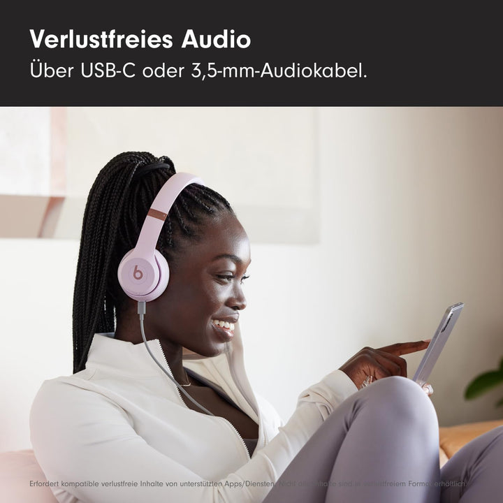 Beats Solo 4 - Kabelloser Bluetooth On-Ear Kopfhörer, Apple & Android kompatibel, Bis zu 50 Stunden