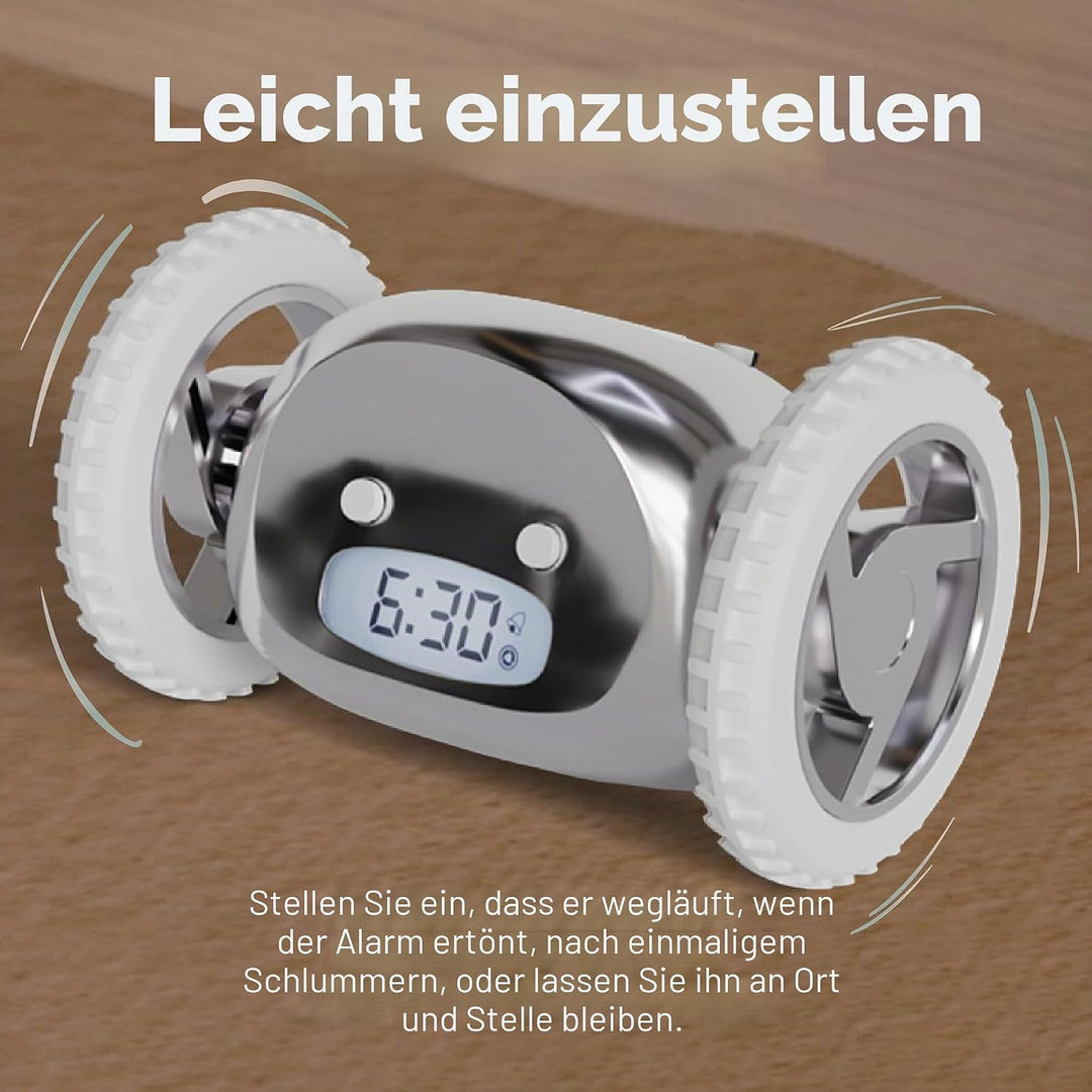 CLOCKY Lauter Wecker Digital Wecker Laut für tiefschläfer Erwachsene Jugendliche Lustig für schwerhö