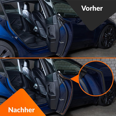 Upgrade4cars Auto Türdichtung Komplett Set kompatibel für Tesla Model 3 | Gummidichtungen für alle 4