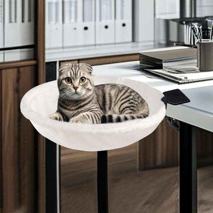 Katzen Schreibtisch Bett | Gemütliche Katzenhängematte Mit Bis Zu 23 Kg Tragkraft,Waschbares Katzenb