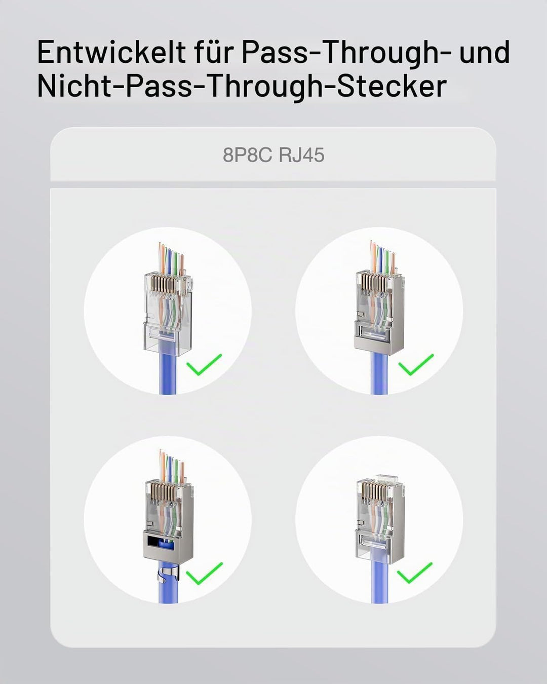 VCE GJ670BL Professionell Netzwerk Werkzeug RJ45 Crimpzange Netzwerkkabelzange