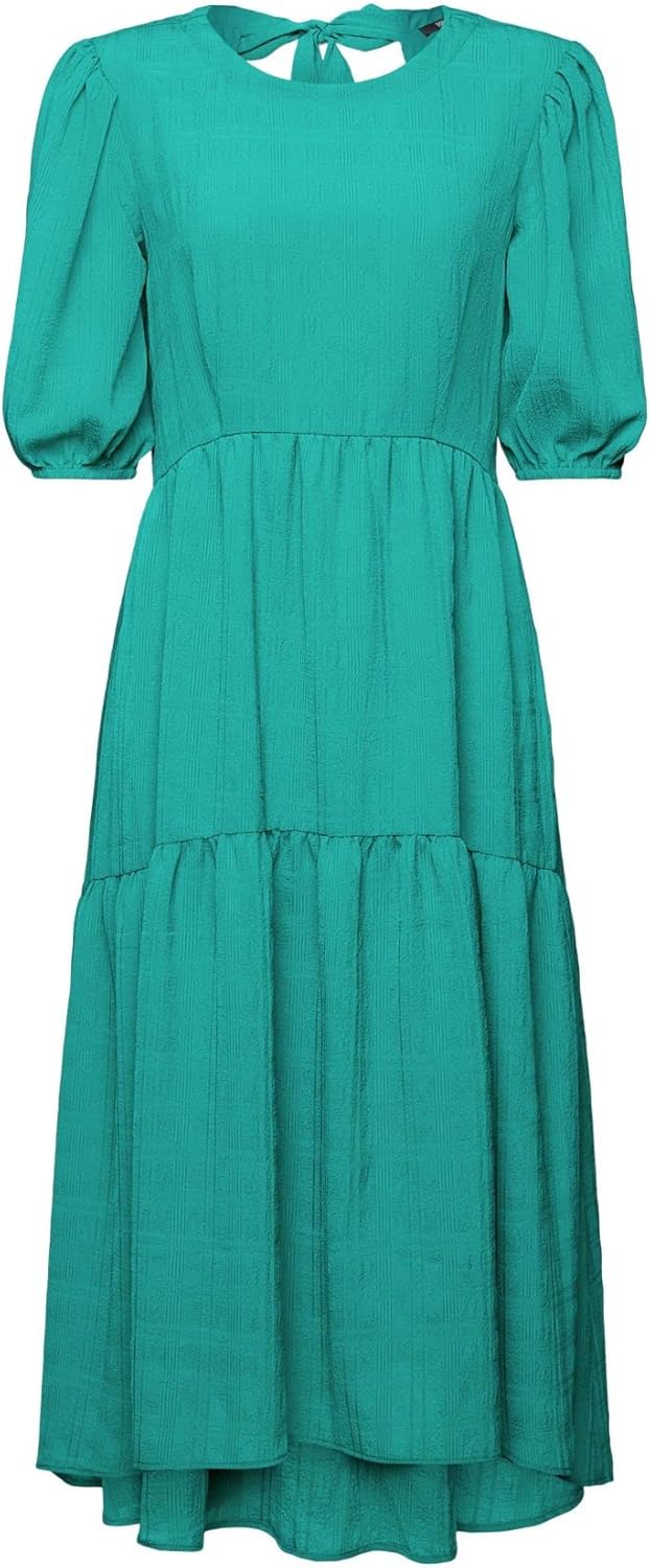 Esprit Damen 033eo1e313 Kleid 38 305/Emerald Green, 38 305/Emerald Green