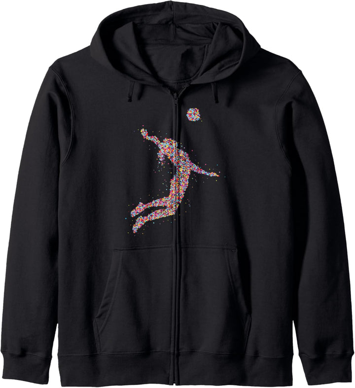 Volleyball Beachvolleyball Geschenkidee Kapuzenjacke