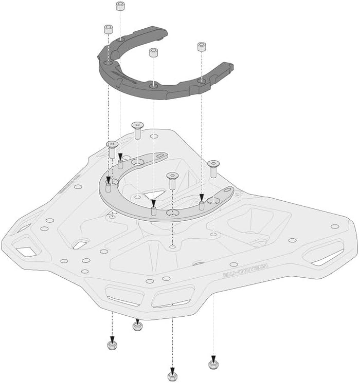 SW-Motech Quick-Lock PRO Adapterring Gepäckträger - Nylon - Schwarz Adapterring Quick-Lock PRO für S