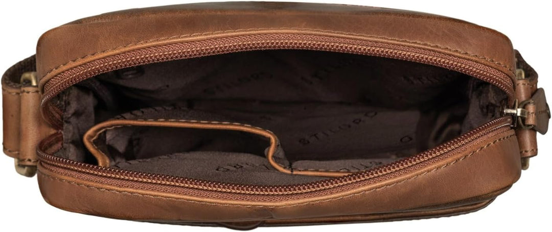 STILORD 'Blake' Herrentasche zum Umhängen Leder Kleine Schultertasche Männer 8 Zoll Messenger Bag DI