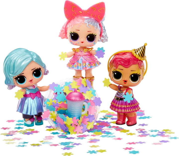 L.O.L. Surprise! Big Surprise Party, 4 Sammlerpuppen, 40 Plus Überraschungen, 5 Auspack-Erlebnisse,