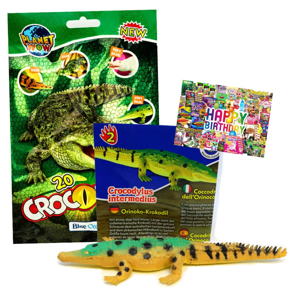 Bundle mit Blue Ocean Crocodiles Sammelfiguren 2025 - Planet Wow Krokodil Figur - Auswahl - Exklusiv
