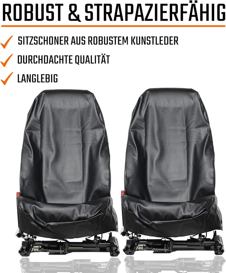 L & P Car Design 2 Stück Sitzschoner Auto Autositzschoner Vordersitze Auto Sitzbezüge Werkstatt Sitz